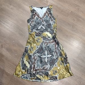 Paisley yellow stain-like dress from Jacob